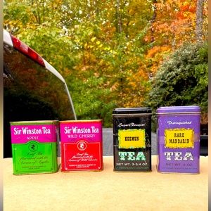 Vintage Sir Winston Tea & John Wagner & Sons Set of Tea Tins